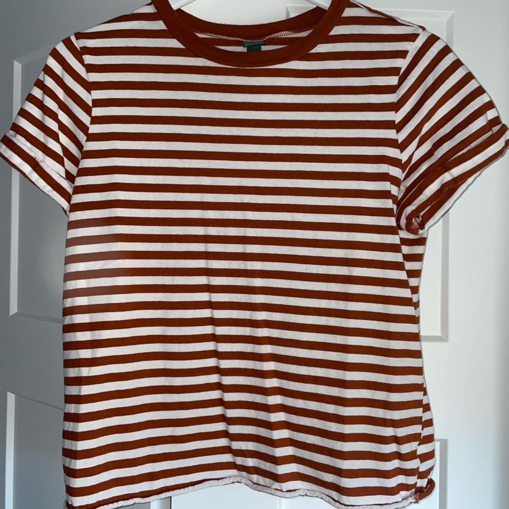 Striped short sleeve T-shirt